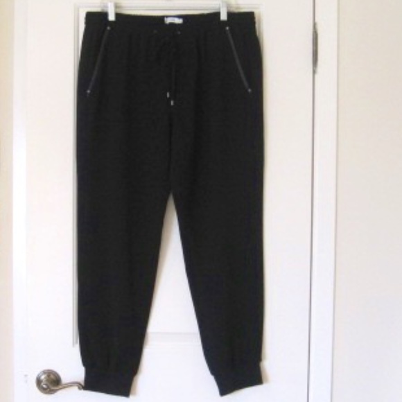 VINCE Leather Trim Joggers - Picture 5 of 10